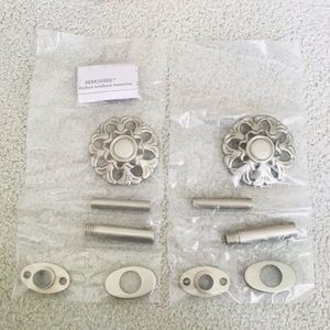 New Country Curtains Nickel Finish Curtain Finials